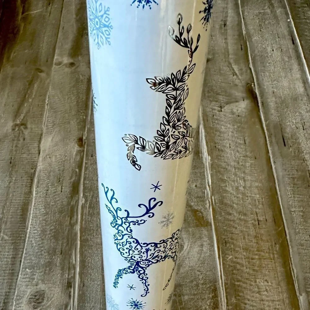 Christmas Reindeer Rachel Ashwell Farmhouse Holiday Gift Wrapping Paper Roll